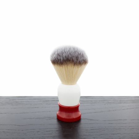 Fine Shaving Brush, Classic 20mm Angel Hair, Red and White